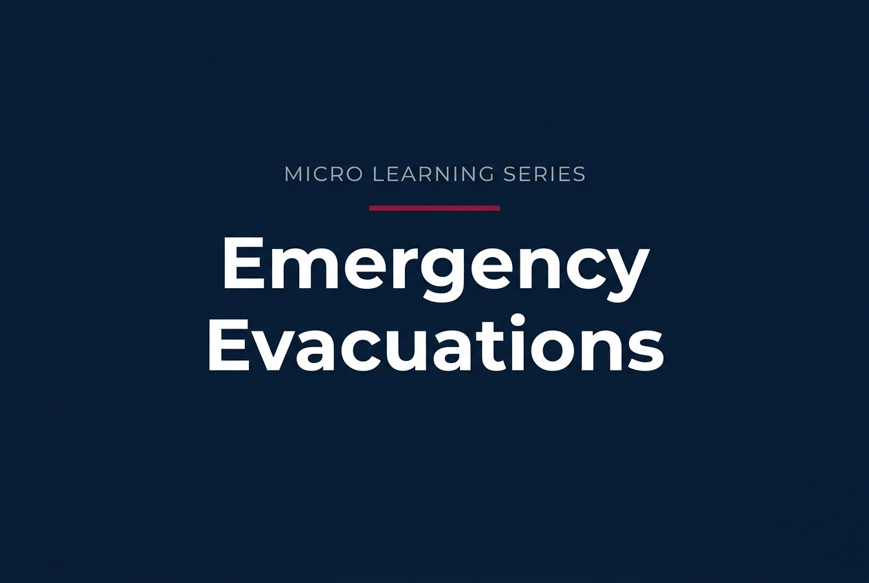 Micro Learning Series: Emergency Evacuations course cover