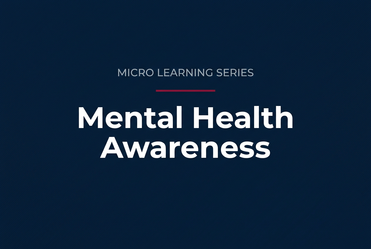 Micro Learning Series: Mental Health Awareness course cover
