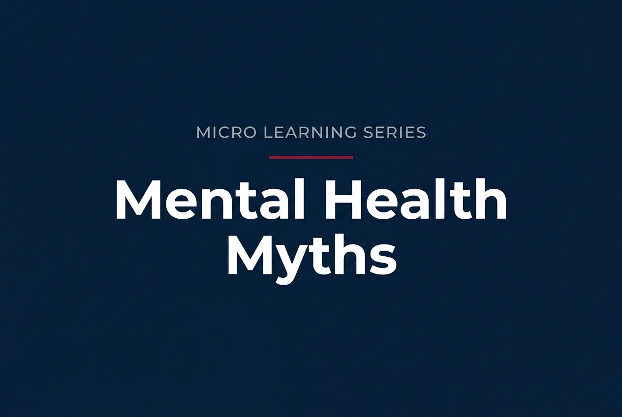 Micro Learning Series: Mental Health Myths course cover