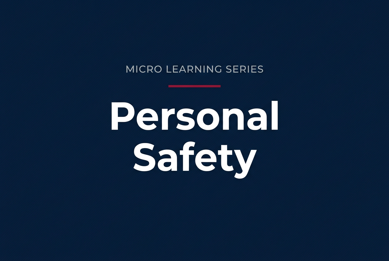 Micro Learning Series: Personal Safety course cover