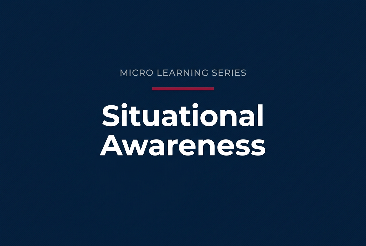 Micro Learning Series: Situational Awareness course cover