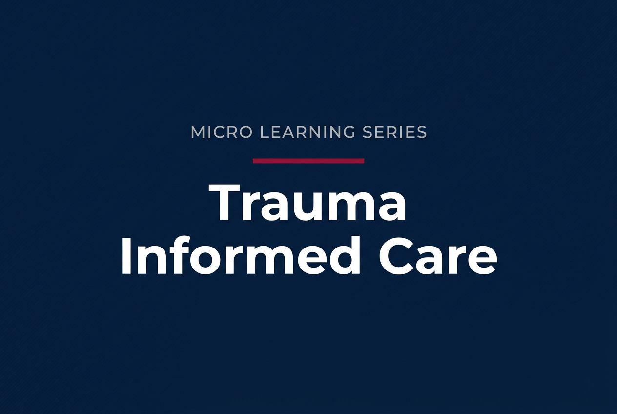 Micro Learning Series: Trauma Informed Care course cover